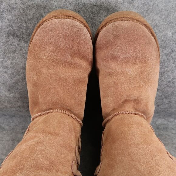 Tamarac Shoes Womens 9 Boot Winter Leather Wool Pull On Comfort Warm Brown Tahoe - Picture 10 of 14